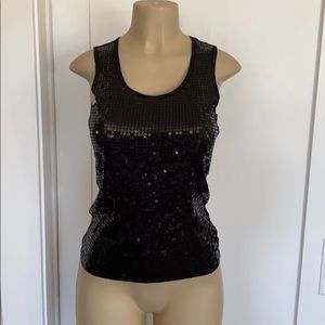 Michael by Michael Kors Black sequin tank